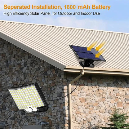 Super Bright 106 LED Solar Split Wall Lamp - Motion Sensor Lighting