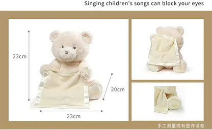 24cm Shy Bear Hide & Seek Plush Toy – The Perfect Interactive Companion for Your Little One!