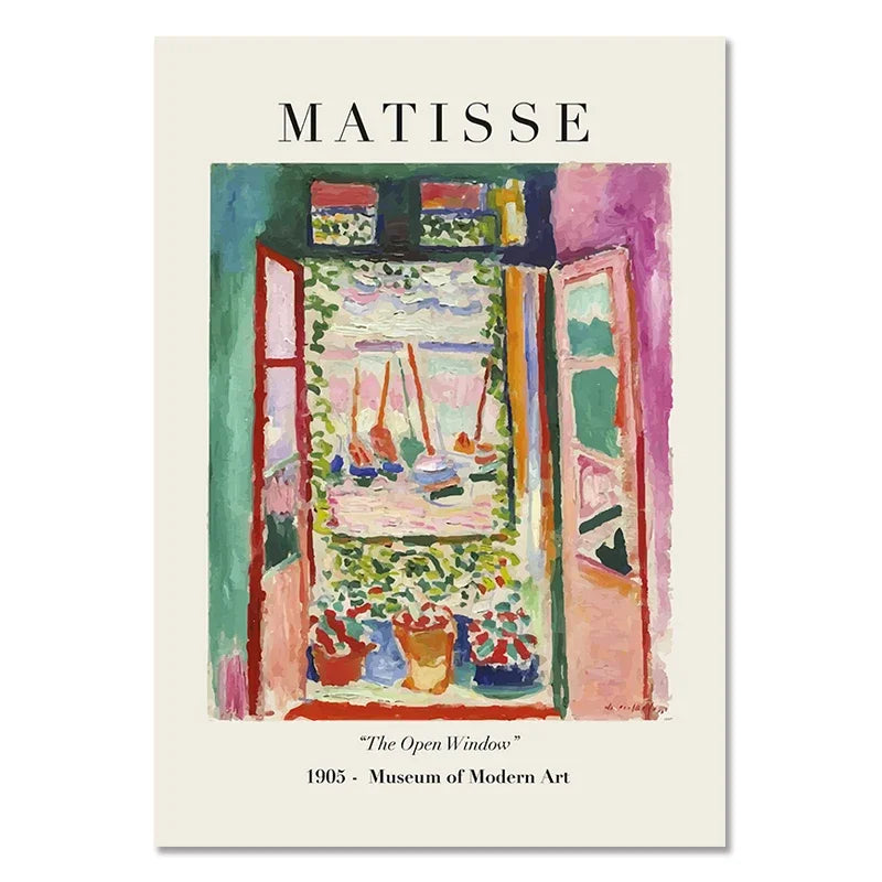 Matisse Poster Abstract Canvas Painting Wall Art