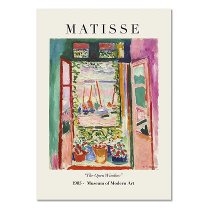 Matisse Poster Abstract Canvas Painting Wall Art