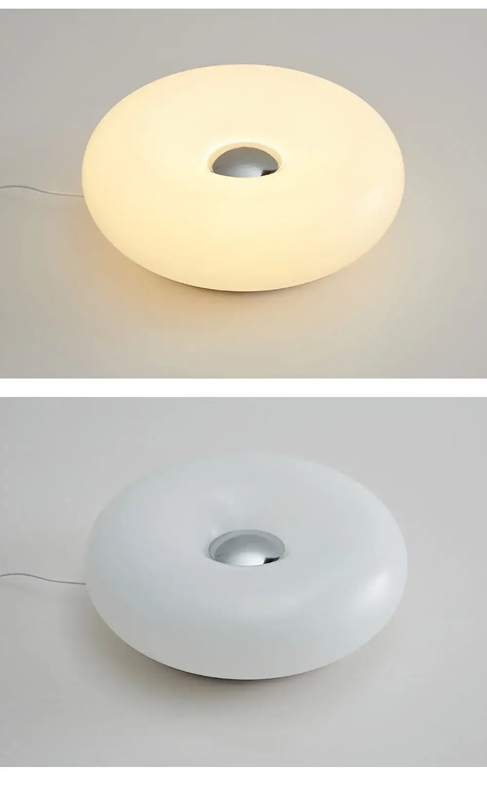 Bauhaus Table Lamp – USB Plug-In Donut Ambient Light