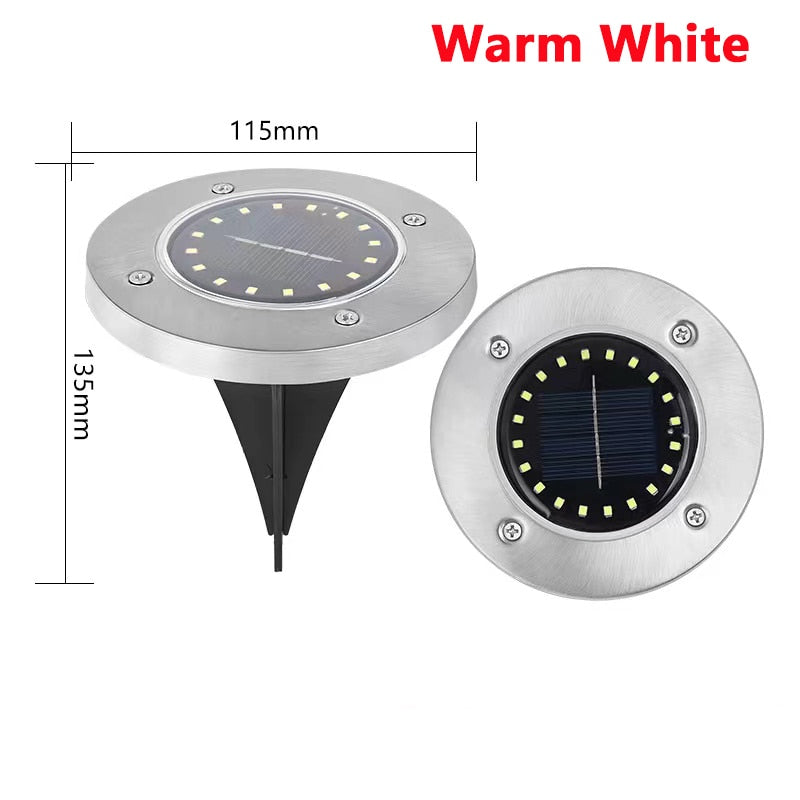 8/20LED Solar Power Disk Light-0-the Housite UK
