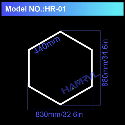 Hexagonal Ceiling Light – Ultra-Bright 6500K LED Light for Barbershop, Garage, Gym & More!