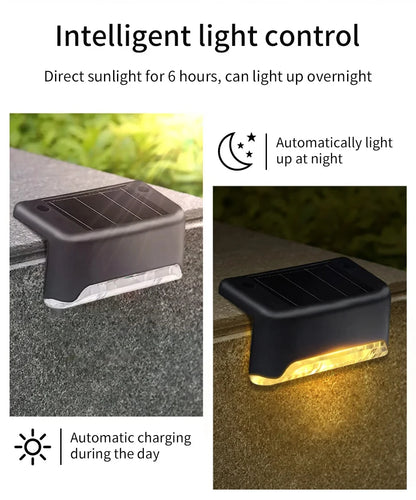 Solar Deck Lights 1-6 Pack – Waterproof LED Solar Lights for Stairs, Pathway, Fence & Patio