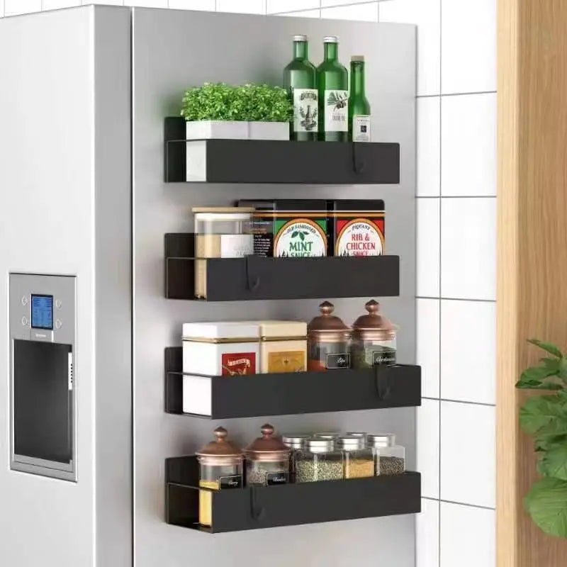 Magnetic Fridge Organizer – Space-Saving, Adjustable, and Stylish Kitchen Storage Solution