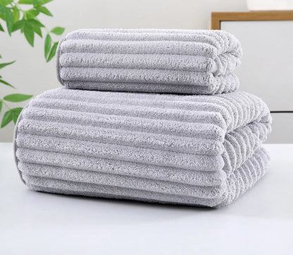 bamboo charcoal coral velvet fiber bath towel