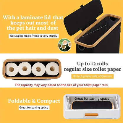 Toilet Paper Storage Basket with Lid – Organize Your Bathroom Essentials