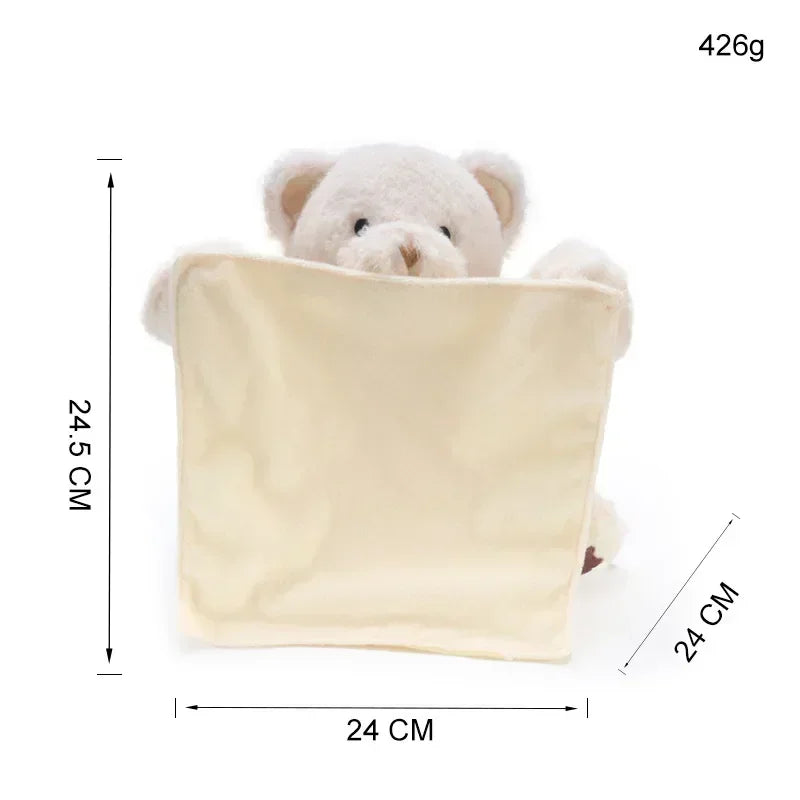 24cm Shy Bear Hide & Seek Plush Toy – The Perfect Interactive Companion for Your Little One!