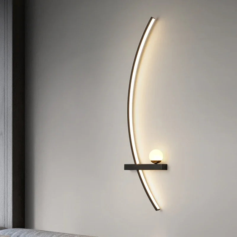 The Nordic Curve Bedroom Light - Sleek Modern Design Fixture
