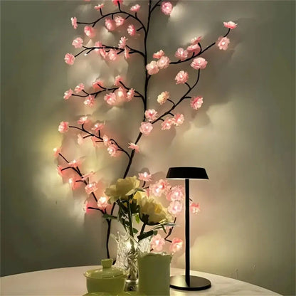 Cherry Blossom 96 LED USB Tree Branch Rattan Lights – 8 Modes Colourful String Lamp