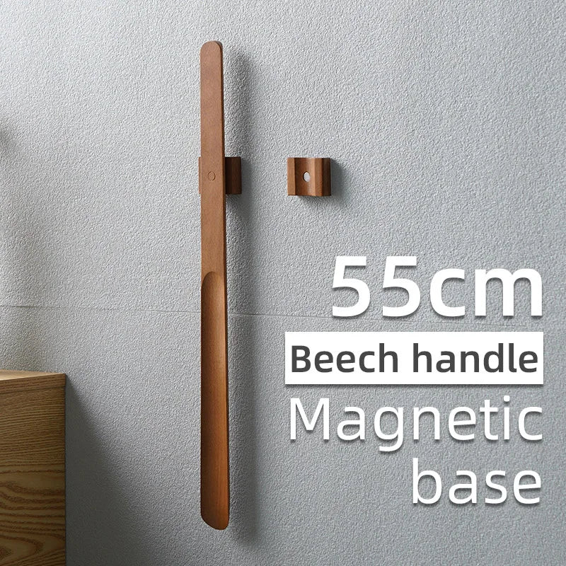 Magnetic Shoehorn – Durable Beech Wood Design for Effortless Shoe Assistance