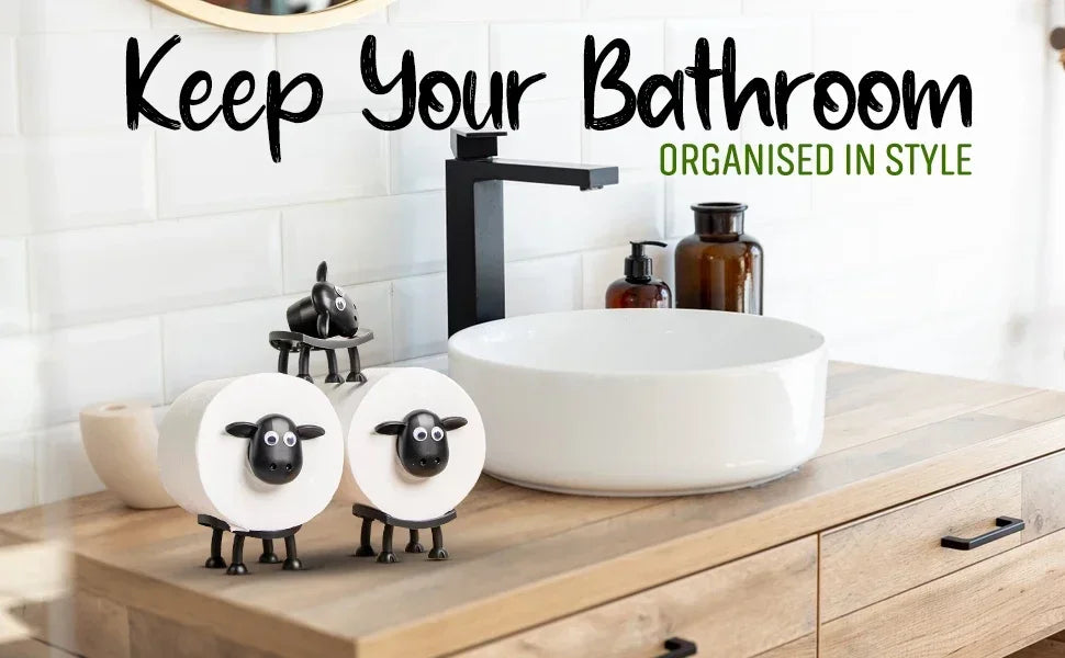 Funny Sheep Toilet Roll Holder – Cute & Free-Standing Bathroom Decor