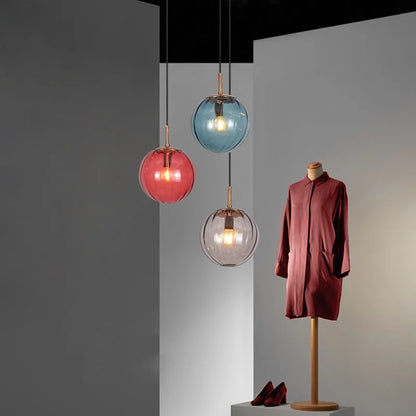 Modern Stained Glass Chandelier | Pendant Light for Restaurants, Bars & Home Decor | Artistic Hanging Light Fixture