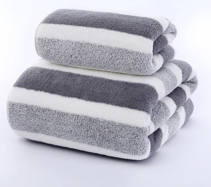 bamboo charcoal coral velvet fiber bath towel