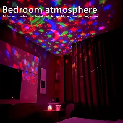 🌙 LED Starry Sky Night Light Projector – USB Rotating Magic Ball Lamp
