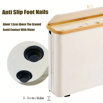 Toilet Paper Storage Basket with Lid – Organize Your Bathroom Essentials