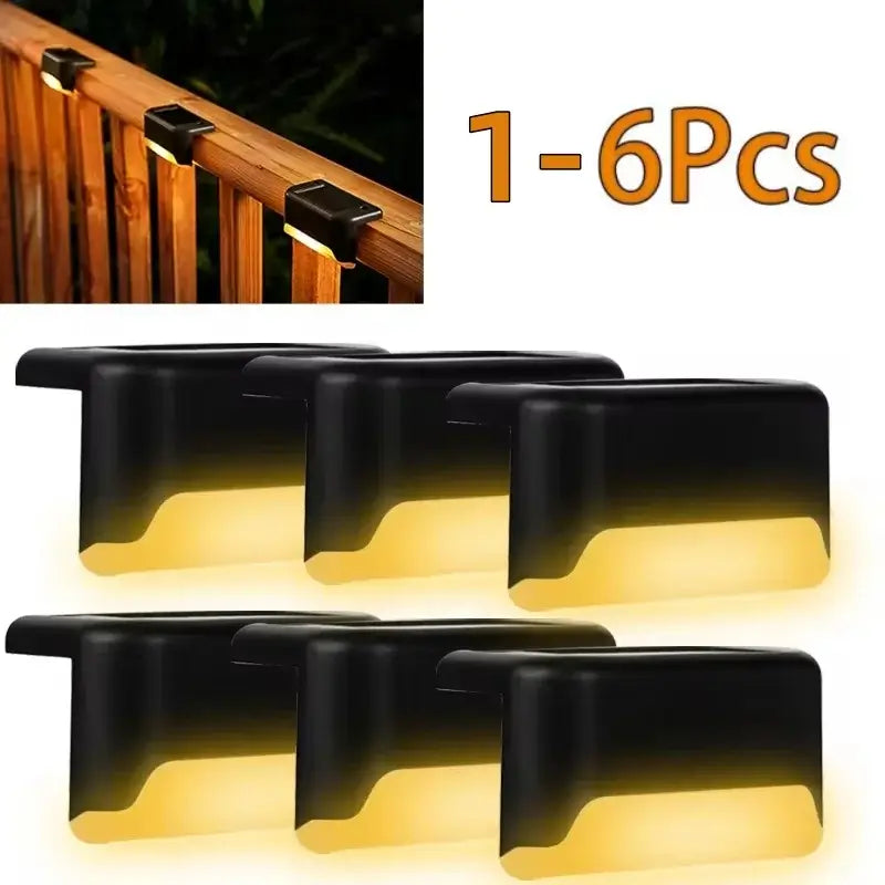 Solar Deck Lights 1-6 Pack – Waterproof LED Solar Lights for Stairs, Pathway, Fence & Patio