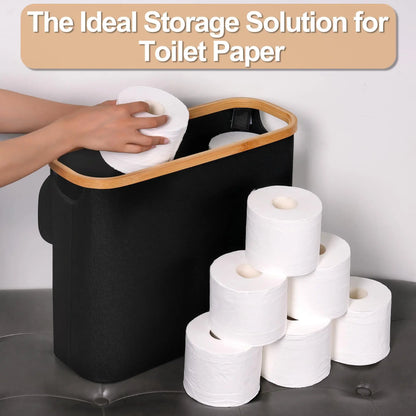 Toilet Paper Storage Basket with Lid – Organize Your Bathroom Essentials