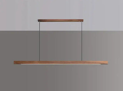 Nordic Wood Pendant Light by Housite, modern LED hanging lamp with minimalist design and wood accents.