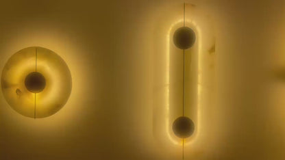 Modern Alabaster Marble Wall Lamp for Bedroom, Living Room & Kitchen Lighting