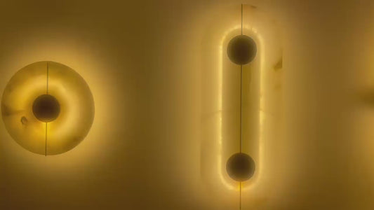 Modern Alabaster Marble Wall Lamp for Bedroom, Living Room & Kitchen Lighting