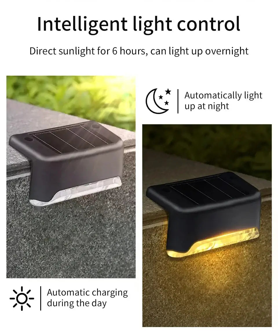 Solar Deck Lights 1-6 Pack – Waterproof LED Solar Lights for Stairs, Pathway, Fence & Patio