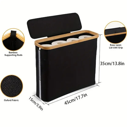 Toilet Paper Storage Basket with Lid – Organize Your Bathroom Essentials