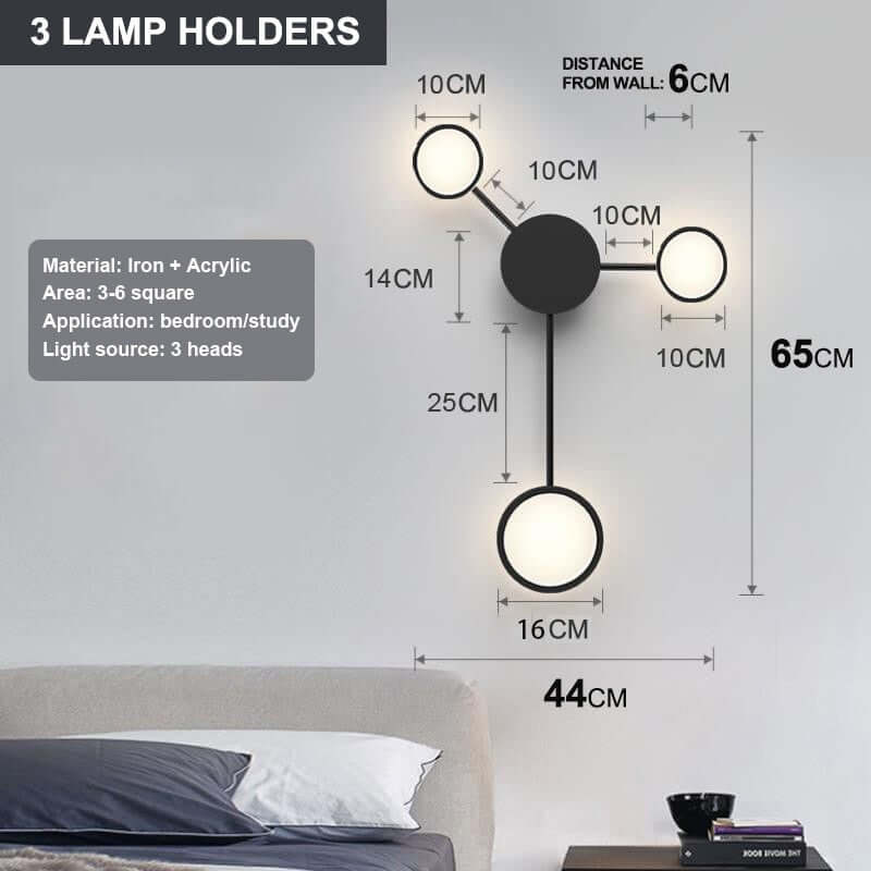 Luminara - Housite 3 heads black / warm