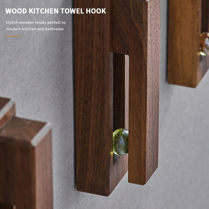 Wooden Towel Hook-0-the Housite UK