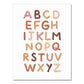 Boho Nursery Alphabet Wall Canvas-the Housite UK