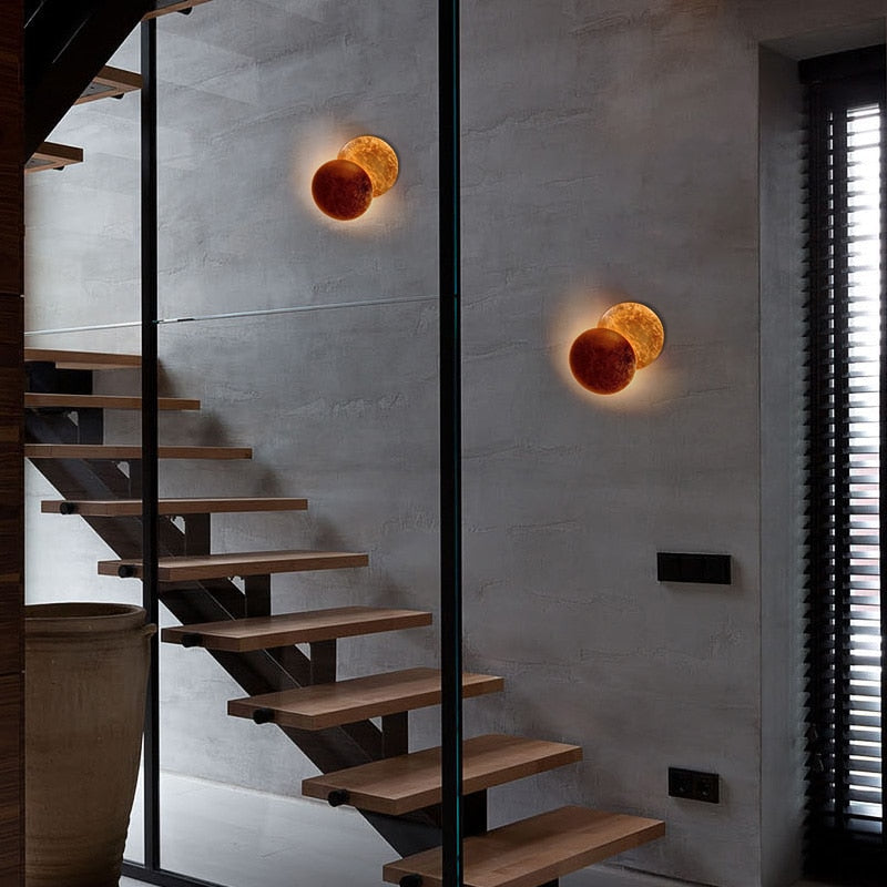 modern round Eclipse wall lamp-0-the Housite UK