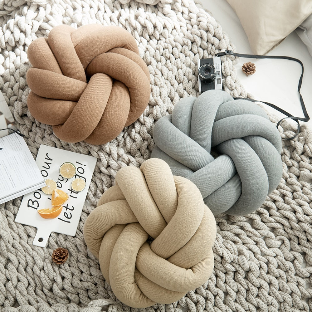 100% Cotton Hand Knot Back Cushions-0-the Housite UK