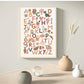 Boho Nursery Alphabet Wall Canvas-the Housite UK
