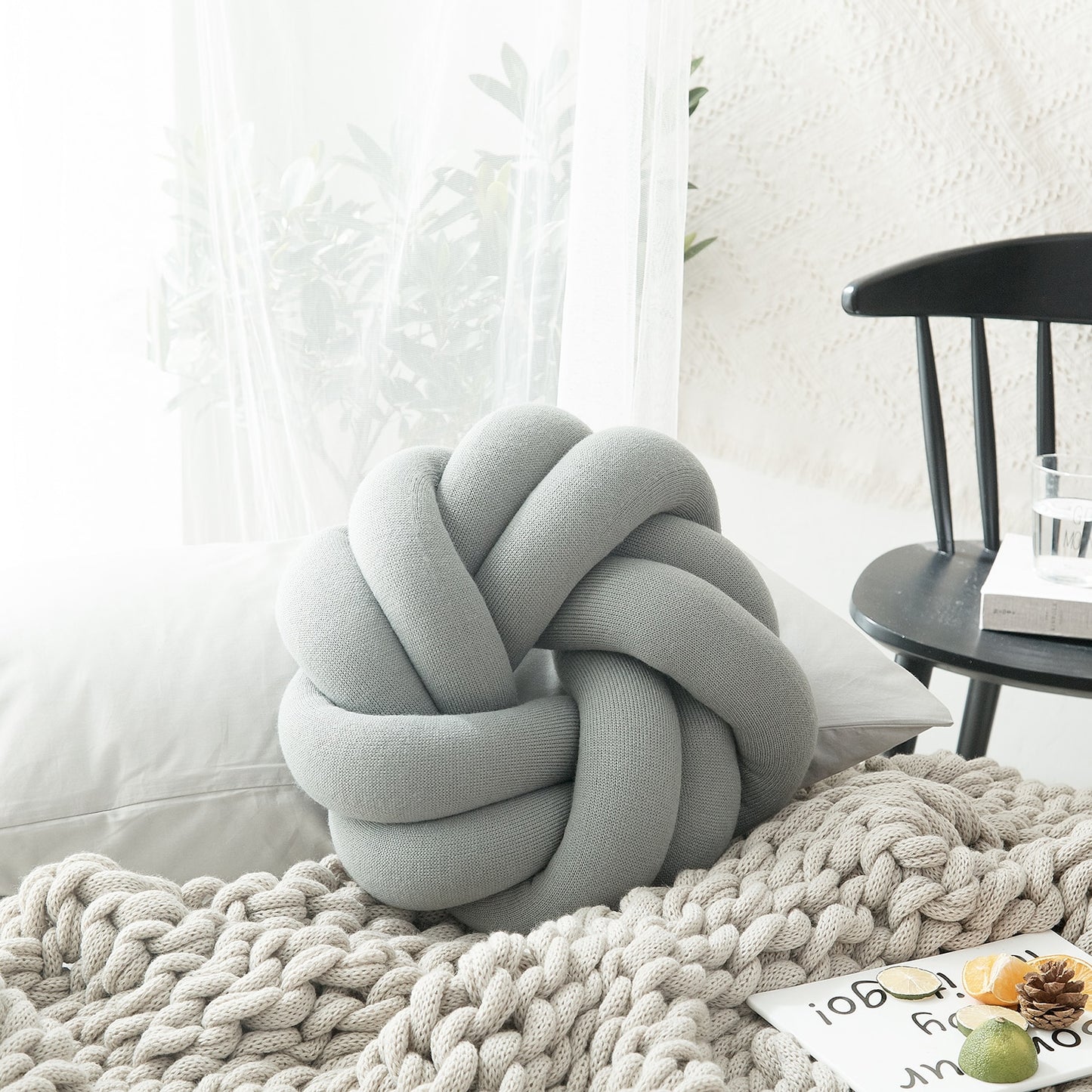 100% Cotton Hand Knot Back Cushions-0-the Housite UK