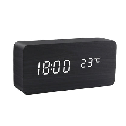 LED Wooden Alarm Clock-0-the Housite UK