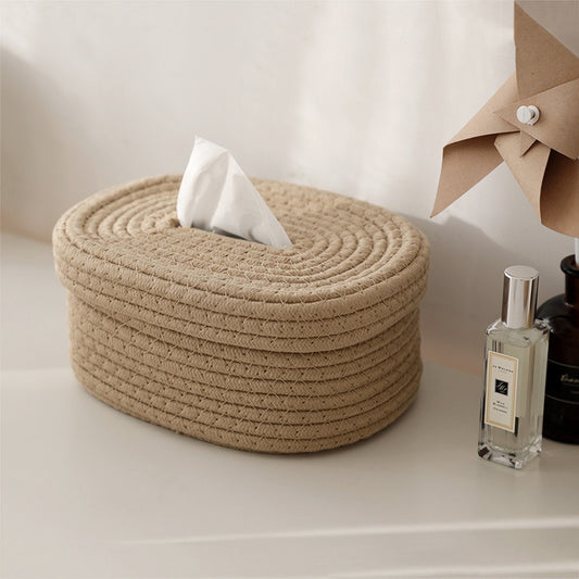 Jute woven tissue box & Storage Box-0-the Housite UK