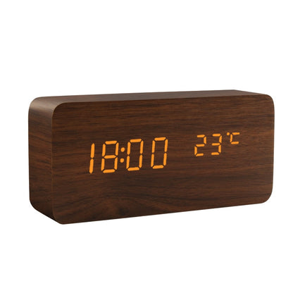 LED Wooden Alarm Clock-0-the Housite UK