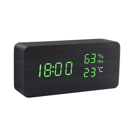 LED Wooden Alarm Clock-0-the Housite UK