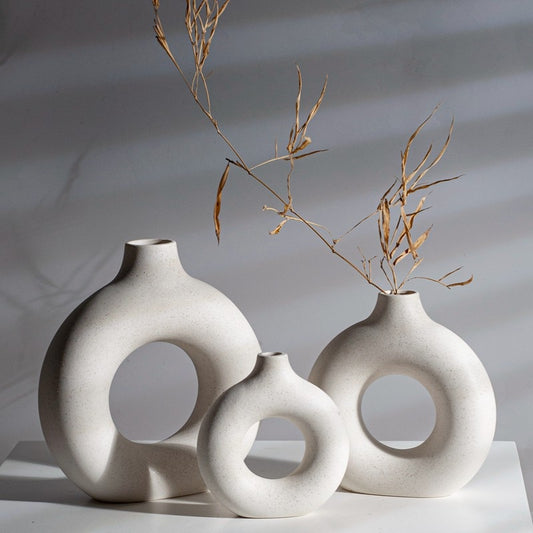 Nordic Donut Ceramic Vase Donuts-the Housite UK