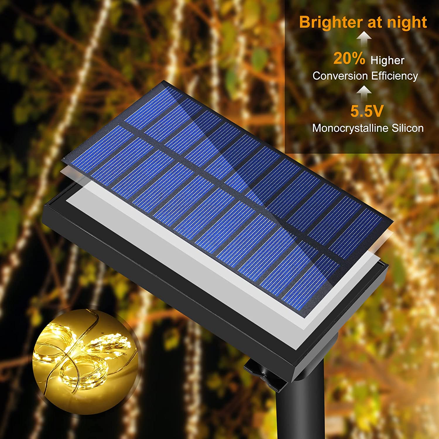 Solar Waterproof Pergola Light Curtain-0-the Housite UK