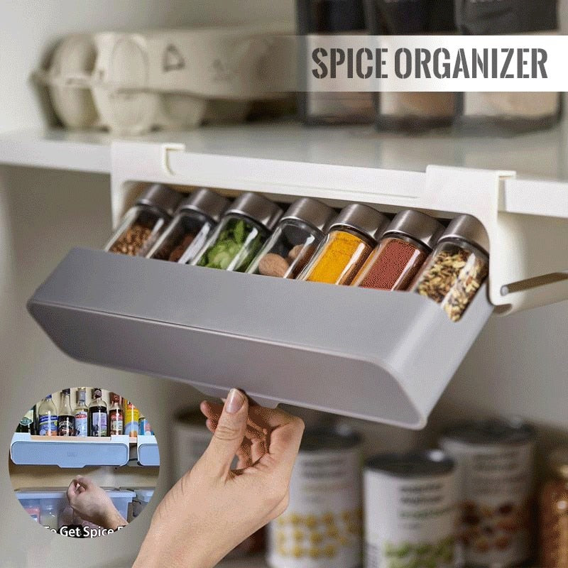 Under Shelve Kitchen Spice Rack-0-the Housite UK