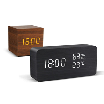 LED Wooden Alarm Clock-0-the Housite UK