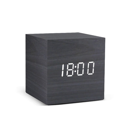 LED Wooden Alarm Clock-0-the Housite UK