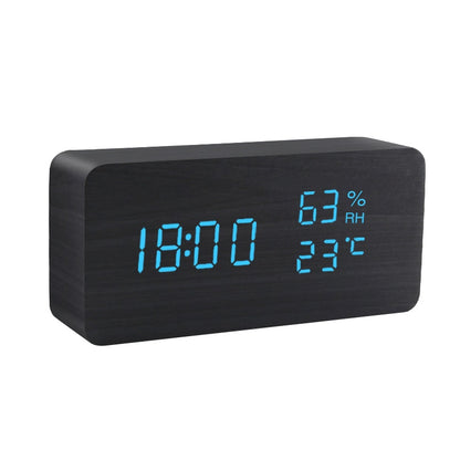 LED Wooden Alarm Clock-0-the Housite UK