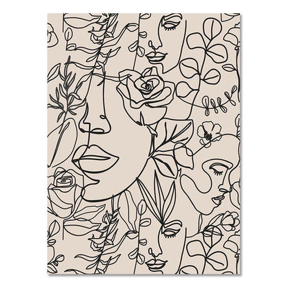 Abstract Bohemian Wall Art Boho Canvas Paintings-the Housite UK
